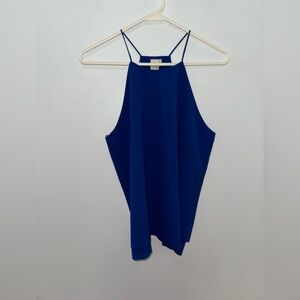 Pre-Owned MD PaperCrane Royal Blue Halter Flowy Top